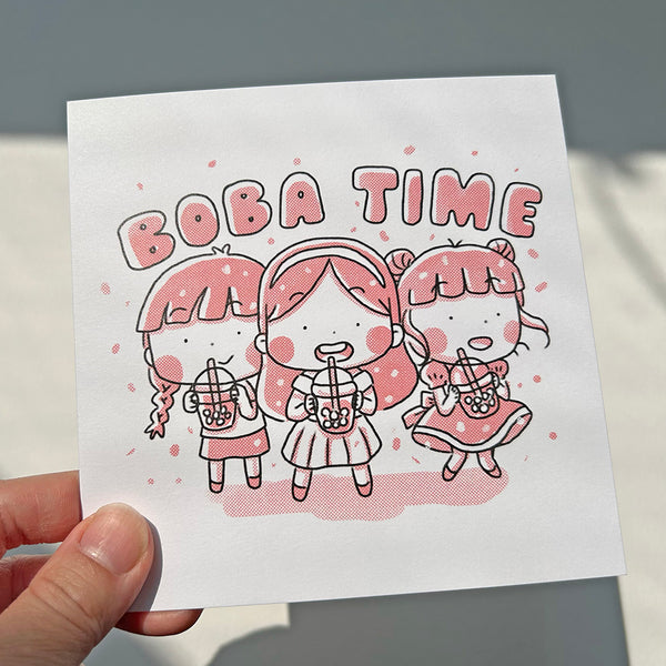 Boba Time Art Print