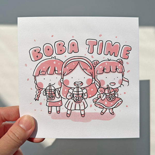 Boba Time Art Print