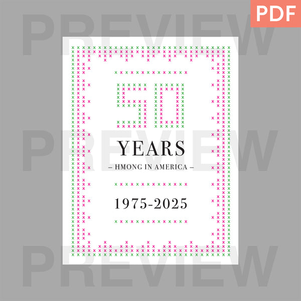 Hmong 50 Years Printable Art Print