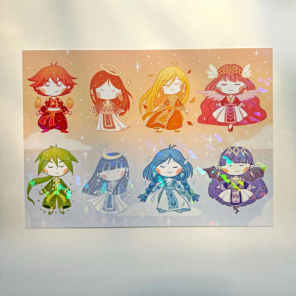 Elements + Celestials Art Print