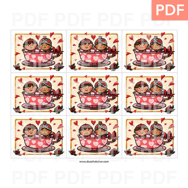 Printable Hmong Valentine's Cards (PDF)