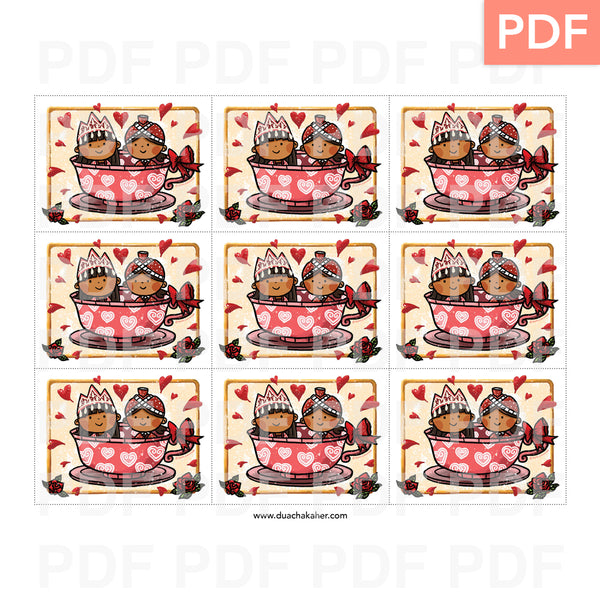 Printable Hmong Valentine's Cards (PDF)