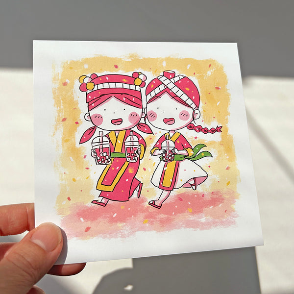Boba Run Art Print