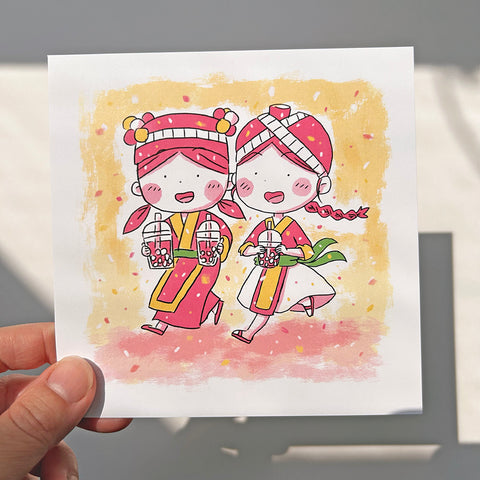 Boba Run Art Print