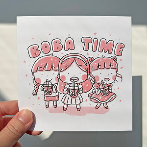 Boba Time Art Print