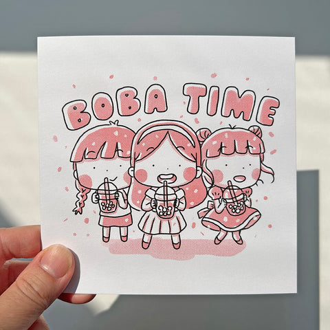 Boba Time Art Print