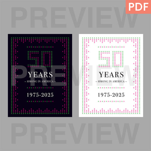 Hmong 50 Years Printable Art Print