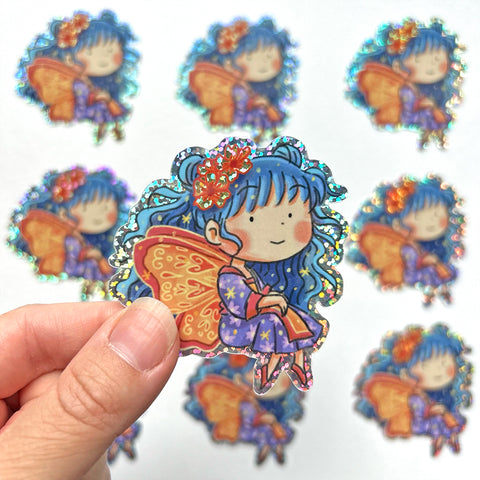 Butterfly Girl Sticker 2.0