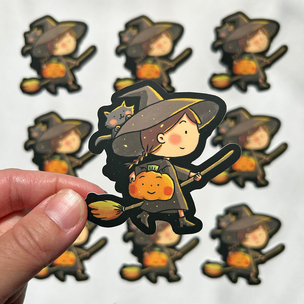 Halloween Witch Sticker 2024