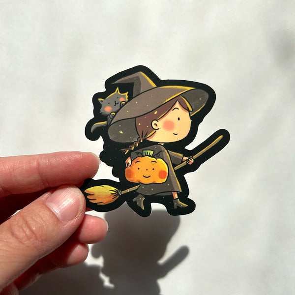 Halloween Witch Sticker 2024