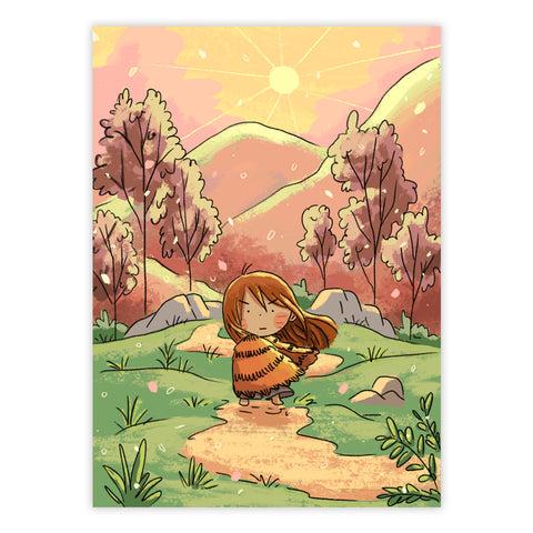 Adventures of Tiger Girl Art Print