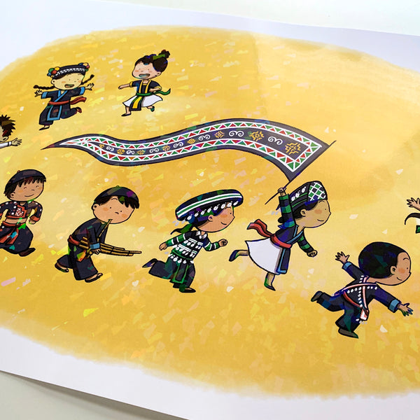 Celebrate Hmong Art Print